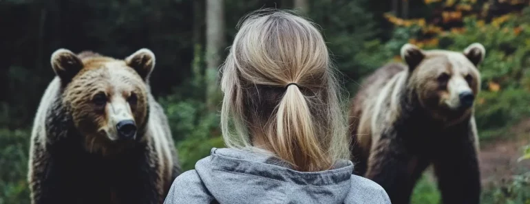 Deux ours l’ont conduite dans la forêt et ce qu’elle a découvert a été dévastateur