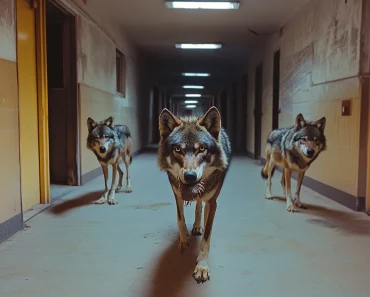 Une meute de loups s’introduit dans une école primaire – Une enseignante est émue par ce que l’un d’entre eux porte dans sa gueule