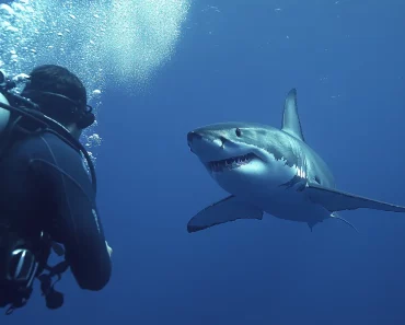 Un énorme requin blanc s’est approché d’un plongeur. L’impensable s’est alors produit