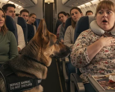 Un passager sans scrupules manque de respect à son chien d’assistance – mais il n’est pas préparé à ce qui lui est révélé..