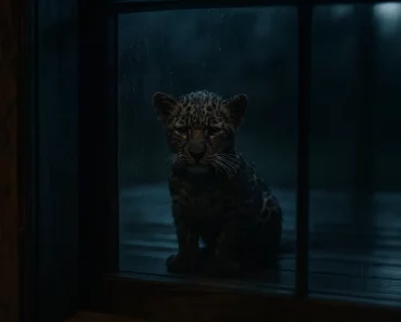 Un léopard orphelin frappait à sa porte chaque matin. Un jour, elle l’a finalement laissé entrer